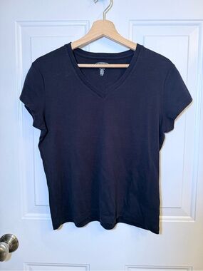 Northern Reflections Black V-Neck Short Sleeve Tee